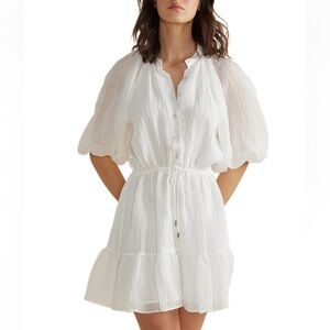 MinkPink Nerang White Mini Dress - Size XS